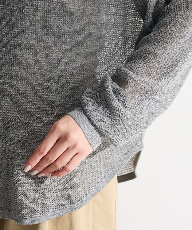 Green Parks シアーニットプルオーバー Gray