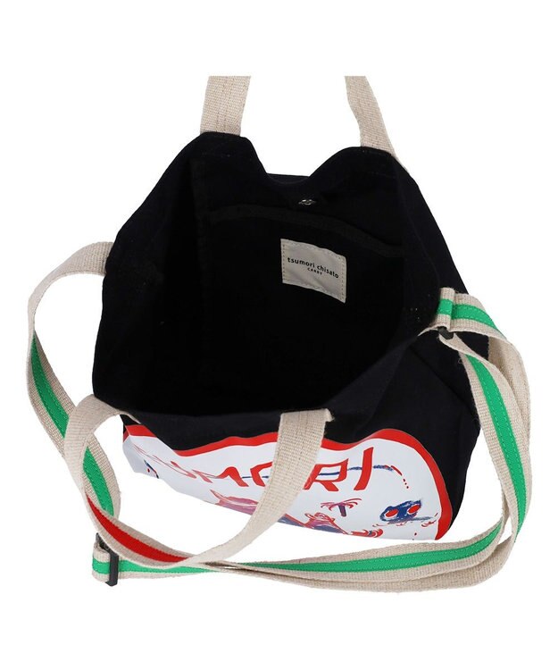 tsumori chisato CARRY トレジャーアイランド ハンドバッグ 2way ショルダーバッグ ブラック