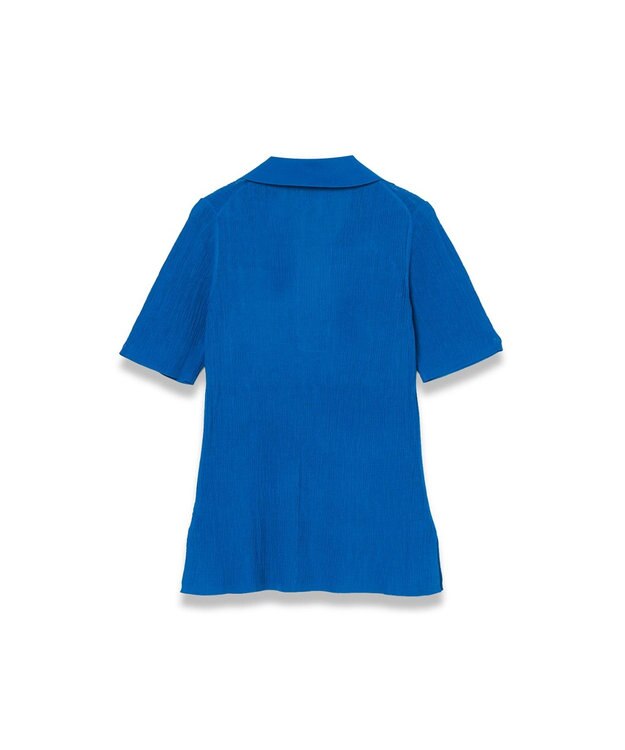 JOSEPH クリンクルヴィスコース　ポロトップ Siam Blue