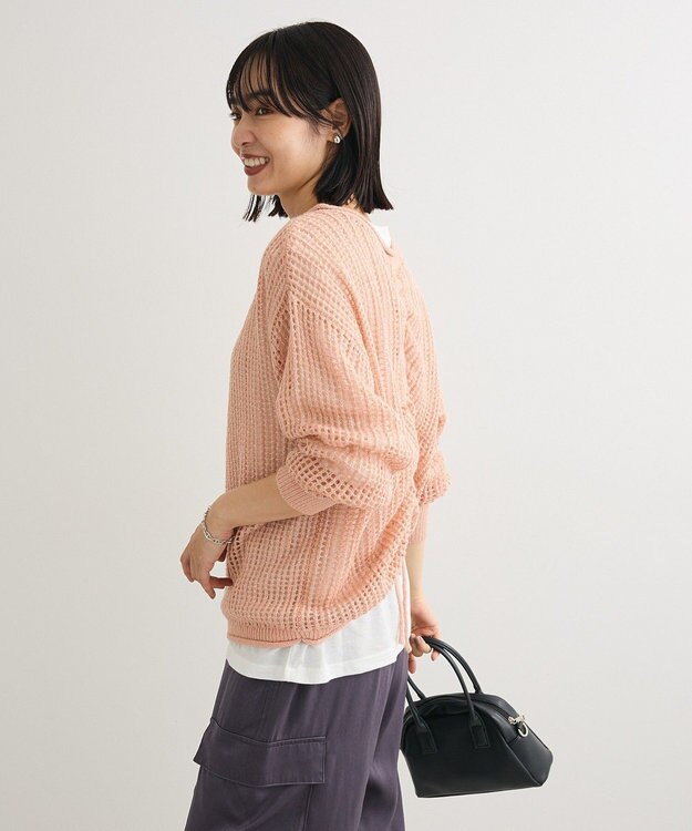 Green Parks ＳＥＴ２点２ｗａｙシャーリングニット＋インナー Pink