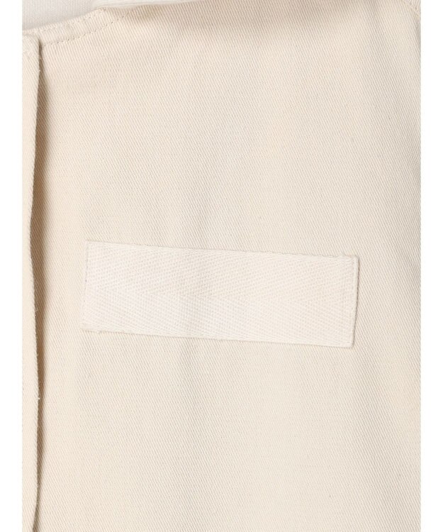 earth music&ecology パーカー付きミリタリーブルゾン Ecru