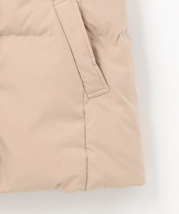 J.PRESS LADIES L 【洗える】ブラッシュドマルチポリ ショート ダウンコート ベージュ系