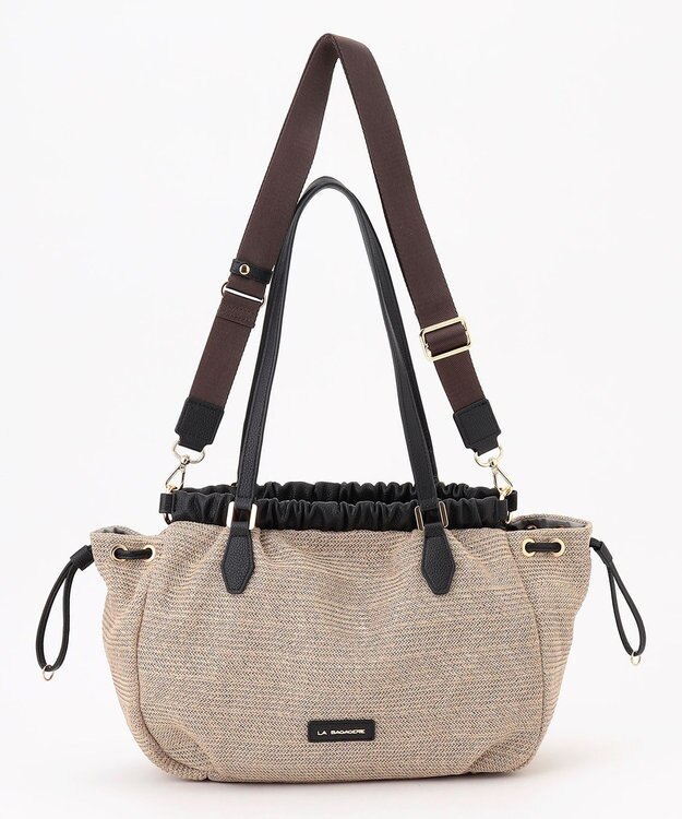 LA BAGAGERIE シャーリング2WAYサマーバッグ グレージュ