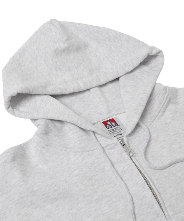 WEGO 【ユニセックス着用ITEM/MLサイズ展開】別注BENDAVISグラフィックジップパーカー アッシュグレー