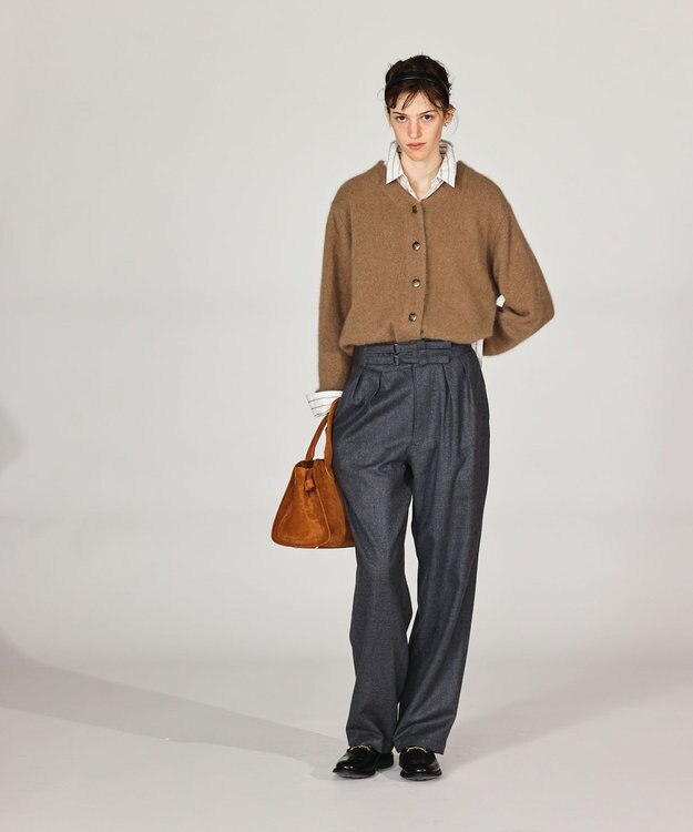 LENO SAXONY GURKHA TROUSERS 《UNISEX》サキソニーグルカパンツ HEATHER GRAY