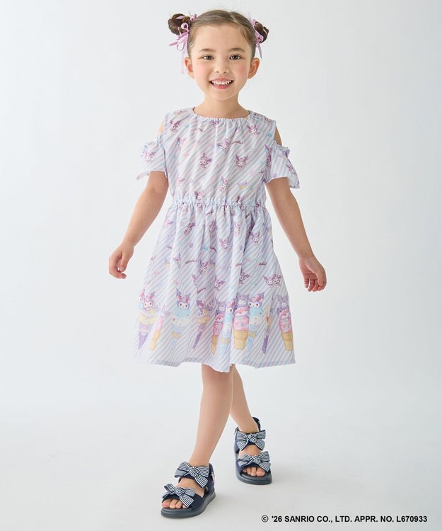 ANY KIDS 【サンリオキャラクターズ×ANY KIDS】2WAY ファンシーワンピース クロミ×ラベンダー