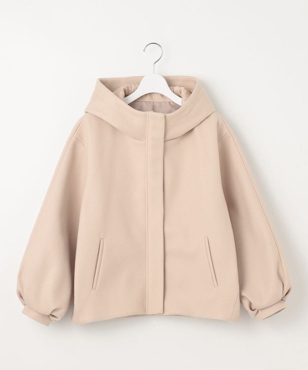 Feroux 【古畑星夏さん着用】パフスリーブフード アウター ベージュ系