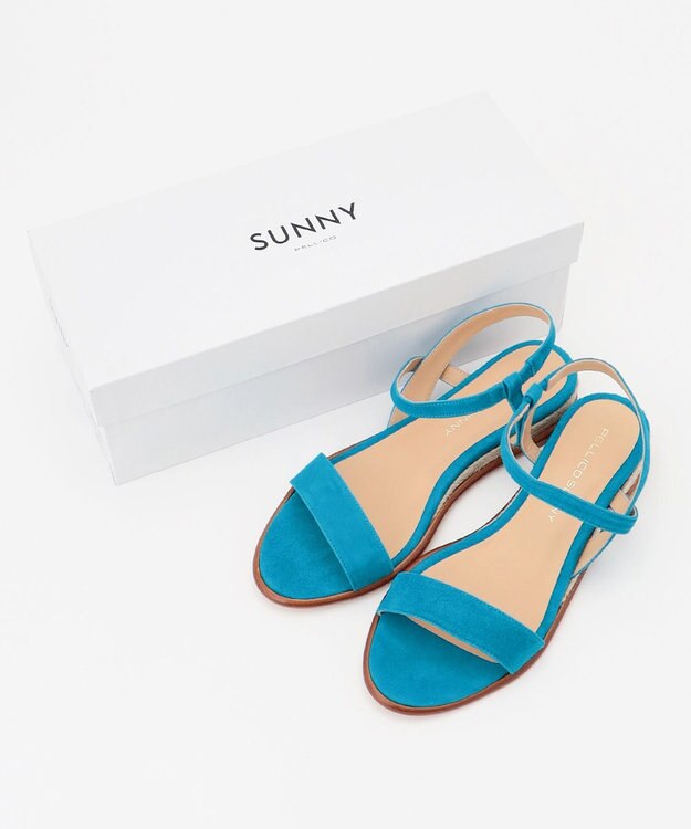 23区 PELLICO SUNNY ストラップサンダル ブルー系