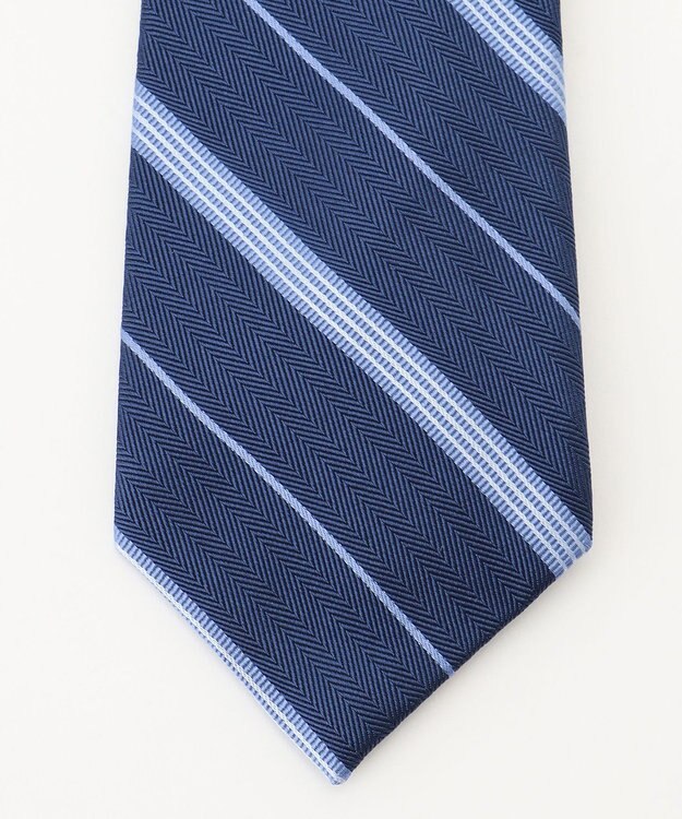 J.PRESS MEN 【STRUCTURE MIX COLLECTION】レジメンタル ネクタイ ダルブルー系1