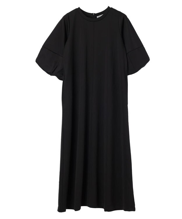 Green Parks armonia. 袖ボリュームポンチワンピース Black