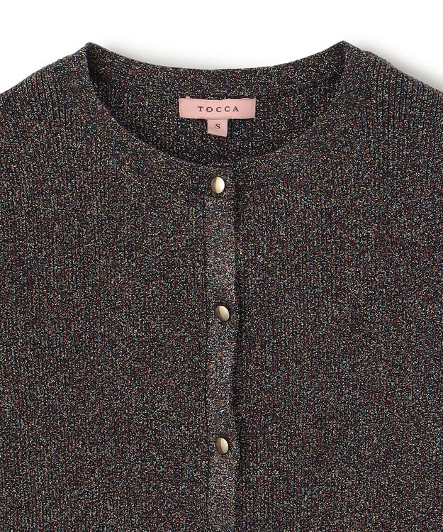 TOCCA SPARKLE TOUCH KNIT カーディガン ブラック系