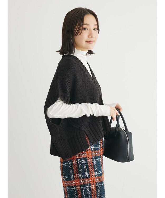 Green Parks ・ＳＵＧＡＲ　ＳＰＯＯＮ　ショートニットベスト Black