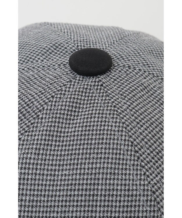 DAKS DAKS GOLFハウンドトゥース ハンティングキャップ ブラック