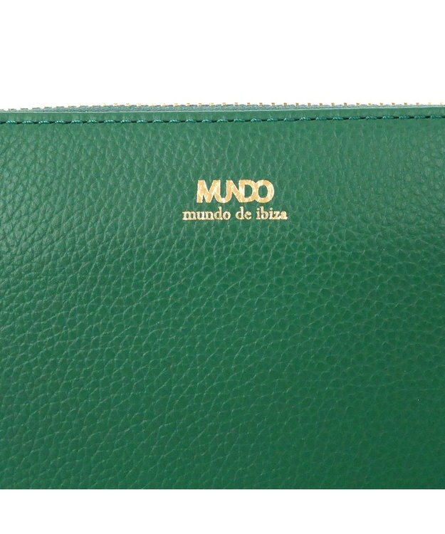 IBIZA MUNDO　牛革　ラウンドファスナー長財布 緑