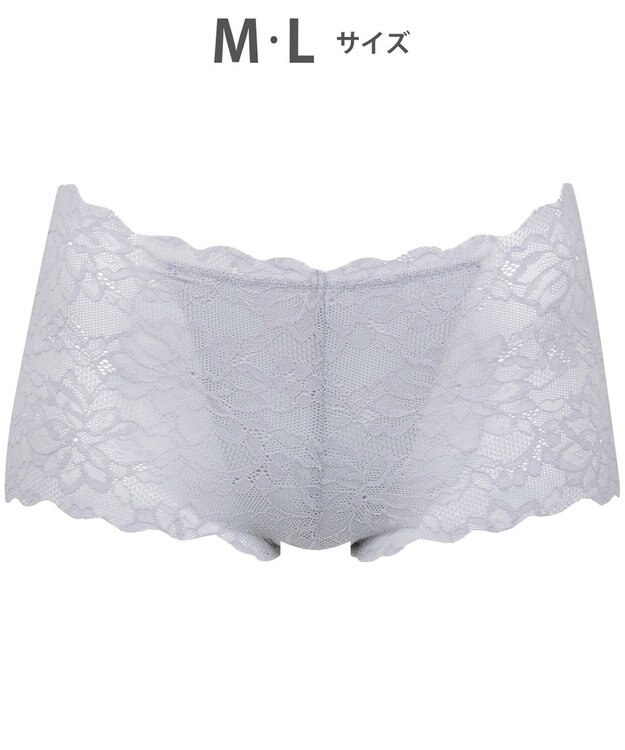WACOAL ショーツ 【GOCOCi ゴコチ】 CGG297とペア 肌あたりのやさしいレース アウターにひびきにくい はきこみ丈あさめ レディース PGG197 /ワコール グレー