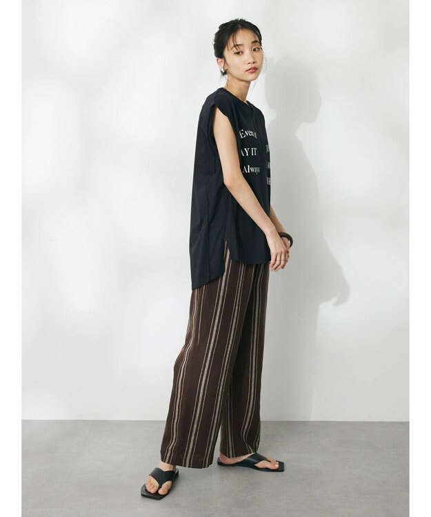 CRAFT STANDARD BOUTIQUE リメイクロゴノースリーブTee Black