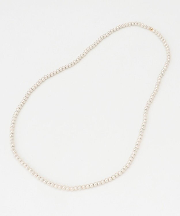 23区 ウッドパールネックレス ホワイト系