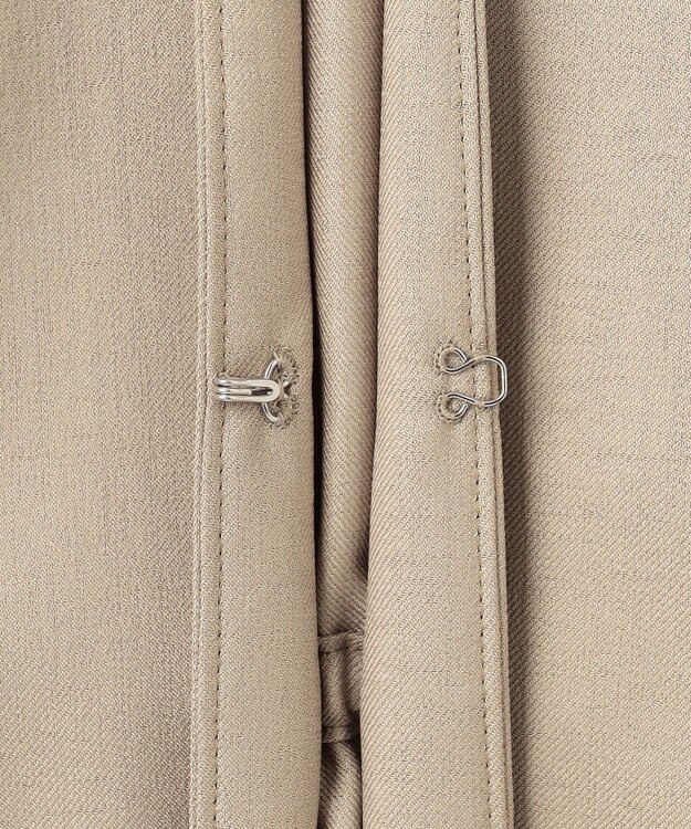 J.PRESS LADIES L 【セットアップ対応・洗える・UVケア・吸水速乾】OXIJEWELストレッチ ノーカラー ジャケット ベージュ系