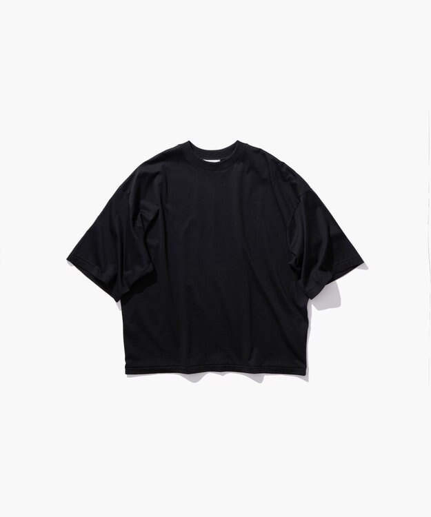 ATON 【26FW】SUVIN 60/2 | ワイドスリーブＴシャツ BLACK