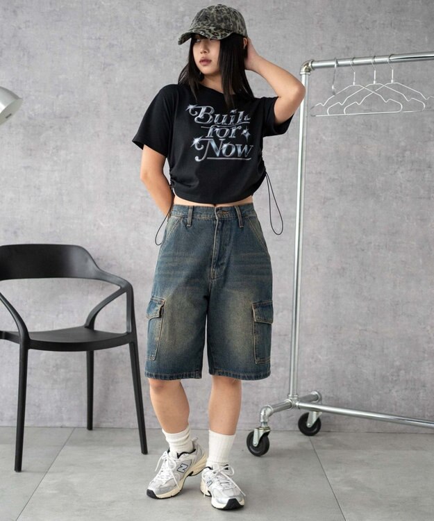 WEGO グラフィックストッパードロストショートT ブラック