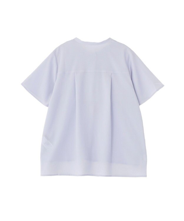 YECCA VECCA フリルデザインブラウス Sax