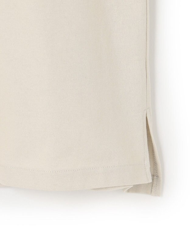 23区 【SLOW】コンパクトシングルジャージー ラガーシャツ フロスト×アイボリー