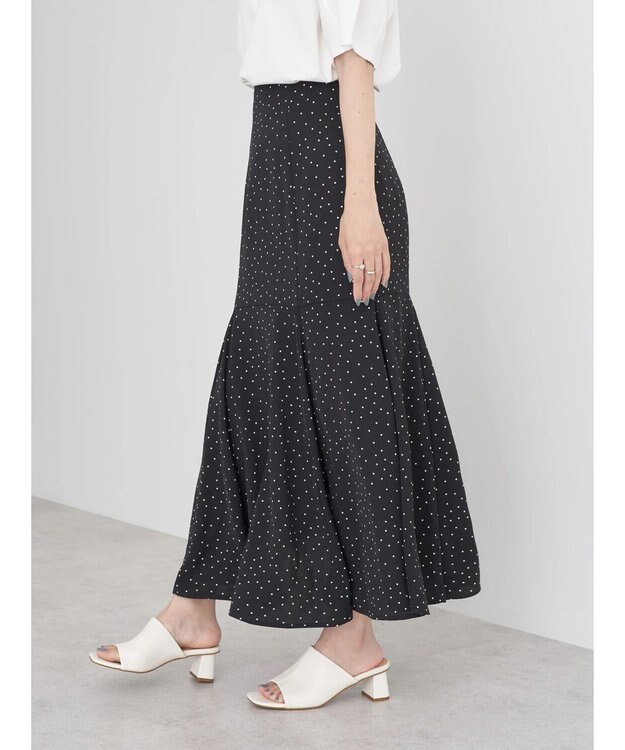 earth music&ecology 切替フレアスカート Dot