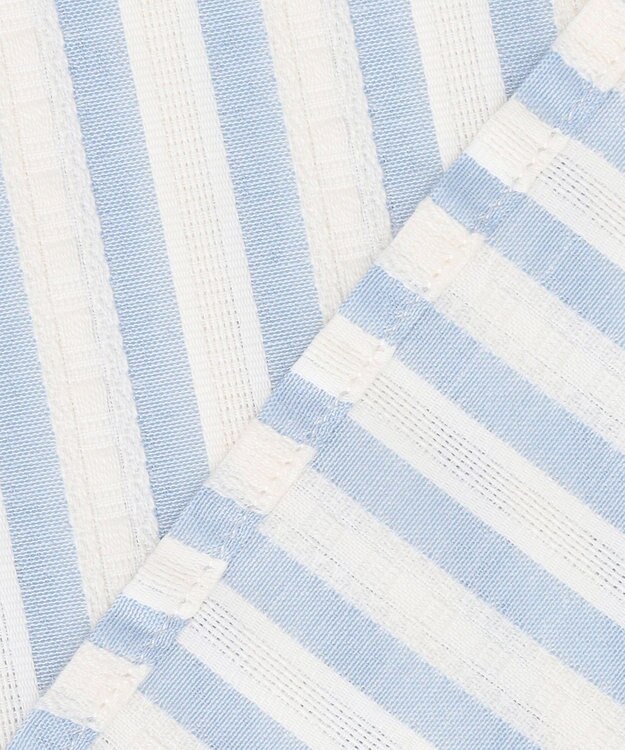 J.PRESS YORK STREET 【WOMEN】サイドドローストリング シャツブラウス サックスブルー系1