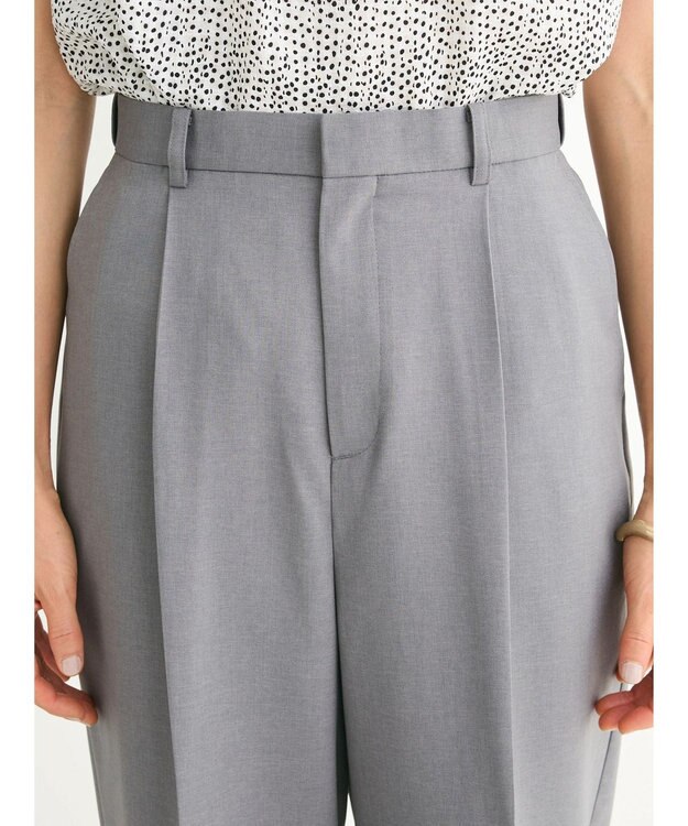 Green Parks きれいシルエットパンツ（ワイドストレート） Gray