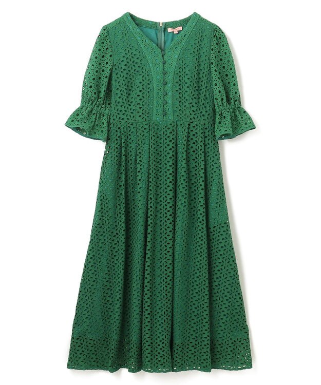 TOCCA 【大人百花掲載・消臭・洗える・WEB限定カラー有】ZELLIGE ドレス グリーン系7