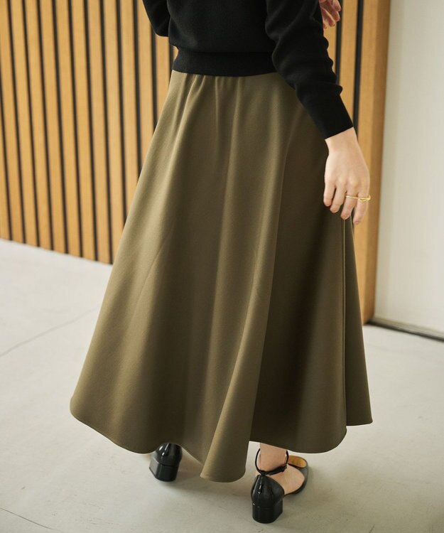 #Newans サーキュラースカート カーキ