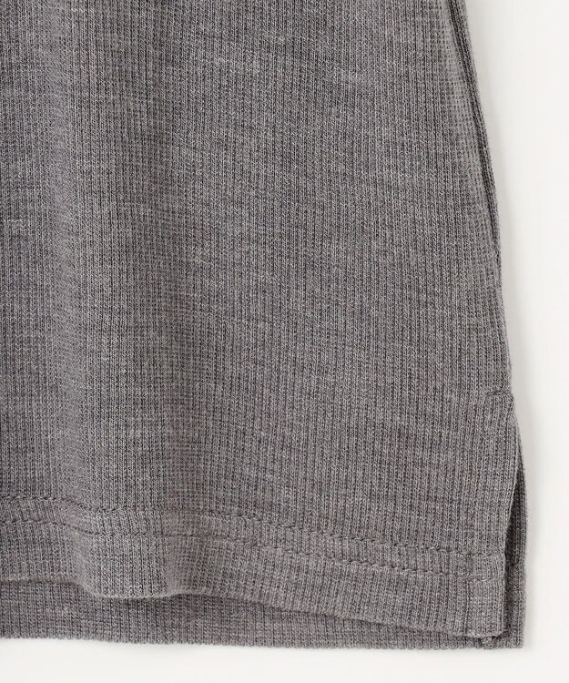 ANY 【洗濯機可】ソフトタッチリブタートルネック グレー