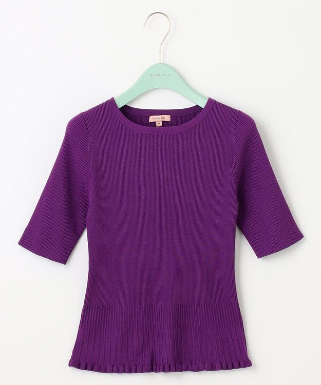 TOCCA 【洗える！】RESONATE ニットプルオーバー パープル系