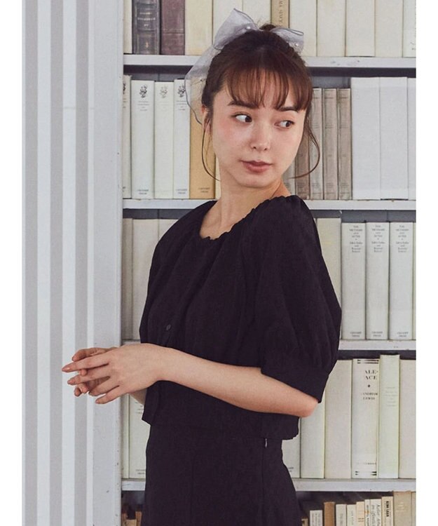 earth music&ecology ジャガードプルオーバー Black