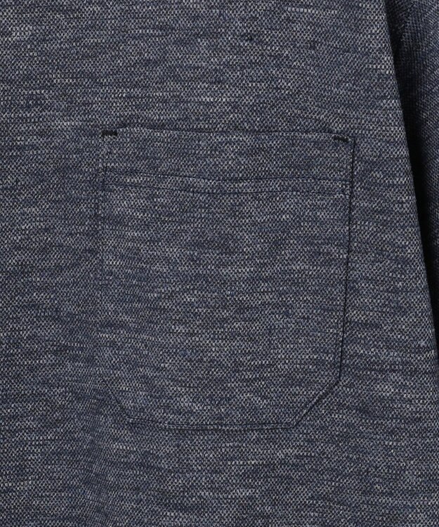 JOSEPH ABBOUD MOUNTAIN 【SPACE／UNISEX】リネンハニカム Tシャツ ダルブルー系