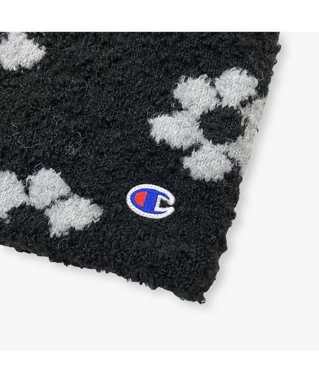 林八百吉商店 Champion　フラワーニットネックウォーマー ブラック