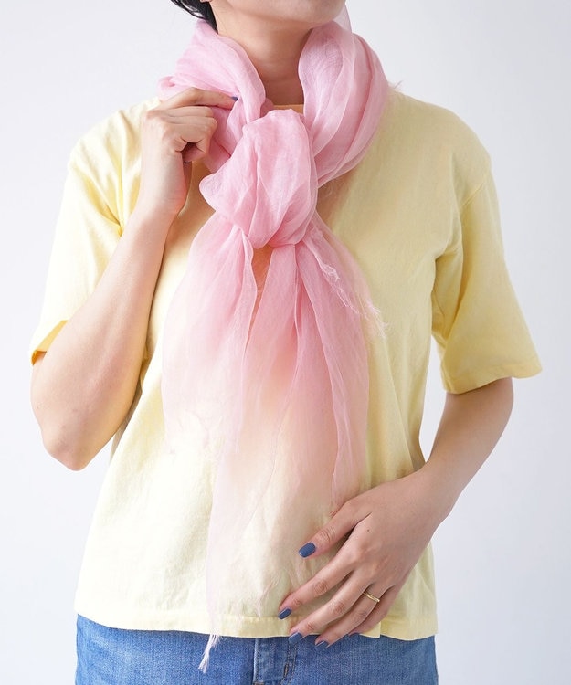 muto Ramie 500 plain リネンストール sakura plain