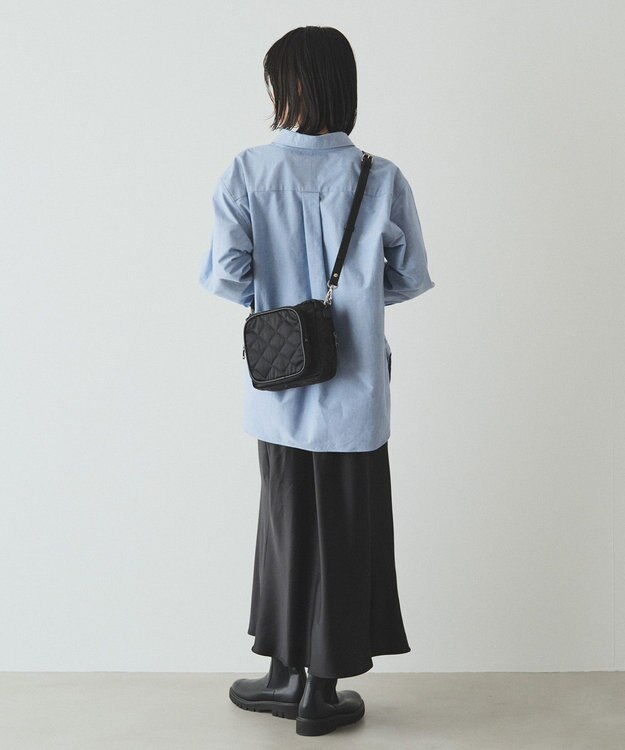 russet 【2025AW新作】キルティングスクエアショルダーバッグ(SF-257) Black