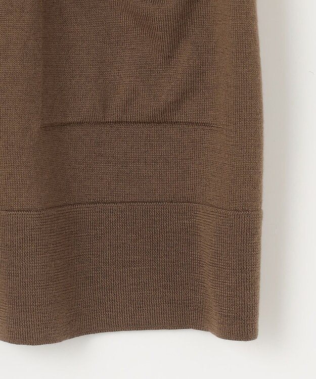 J.PRESS LADIES S 【洗える】KNIT BASIC ロング カーディガン キャメル系