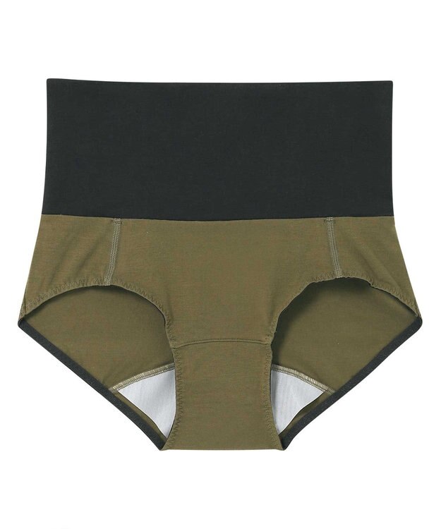 une nana cool 綿ベア天竺 カラーブロッキング サニタリーショーツ OV