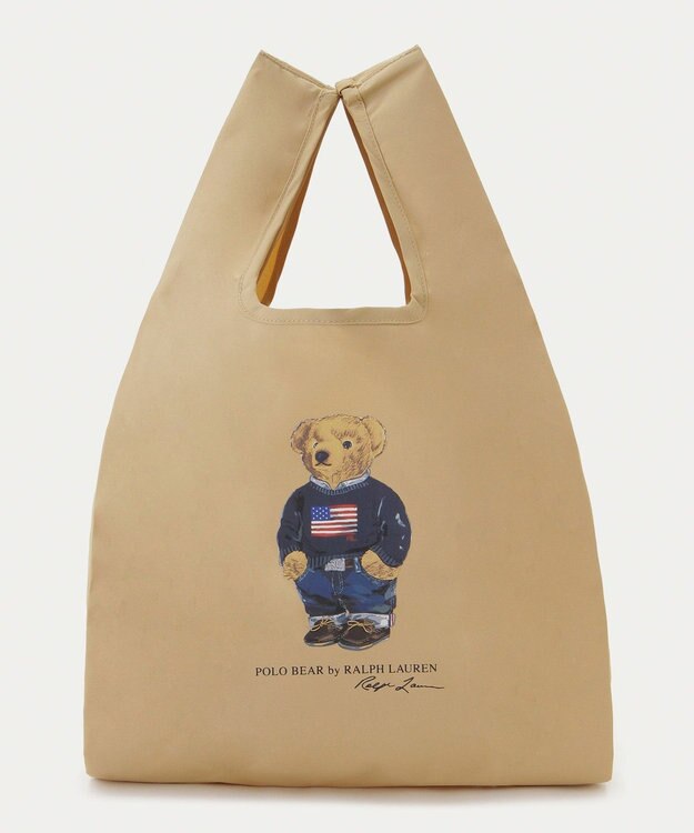 MOONBAT 【WEB限定】POLO RALPH LAUREN（ポロ ラルフ ローレン）ポロベア ベルト付き レインバッグ Sサイス ベージュ