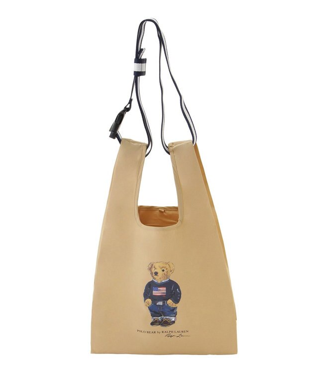 MOONBAT 【WEB限定】POLO RALPH LAUREN（ポロ ラルフ ローレン）ポロベア ベルト付き レインバッグ Sサイス ベージュ