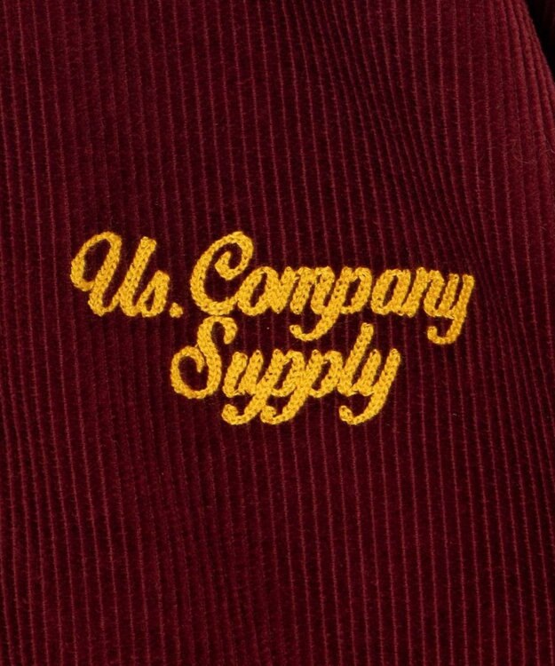 WEGO ヴィンテージコーデュロイスタジャン ワイン