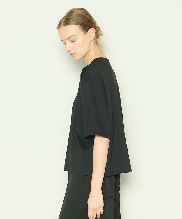 JOSEPH 【洗える】ロイヤルコットン　デザインTEE Black