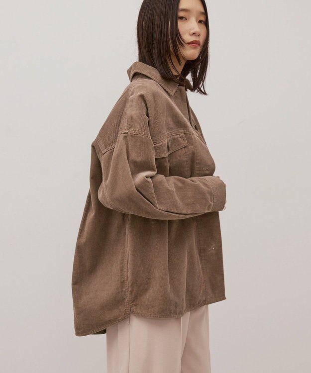 AMERICAN HOLIC コーデュロイCPOシャツジャケット Mocha