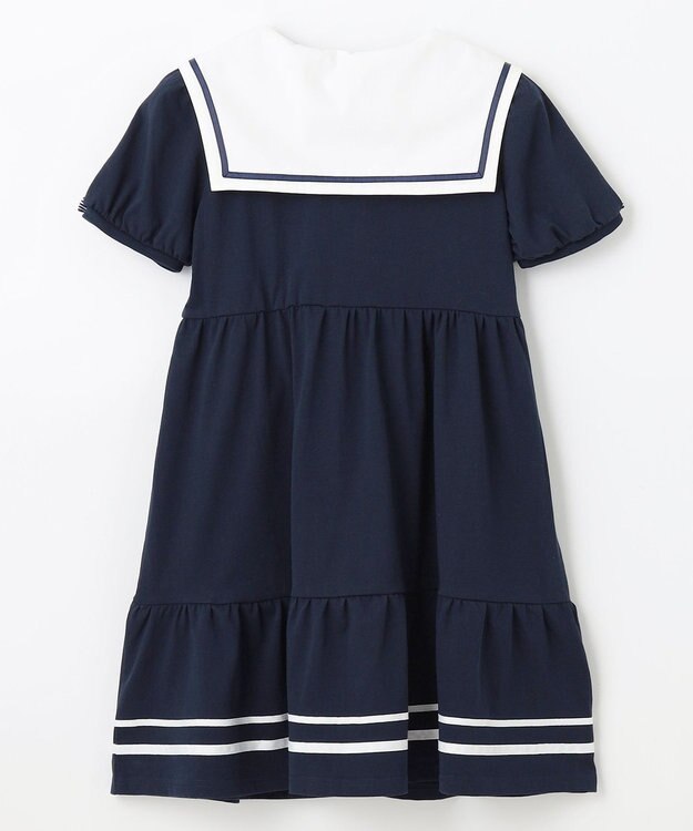 ANY KIDS セーラーカラー ワンピース ネイビー