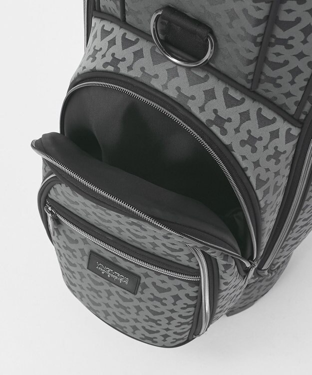 23区GOLF 【UNISEX】モノグラムライトキャディバッグ　ベテランゴルファーにもおすすめなモダンデザイン ブラック系5