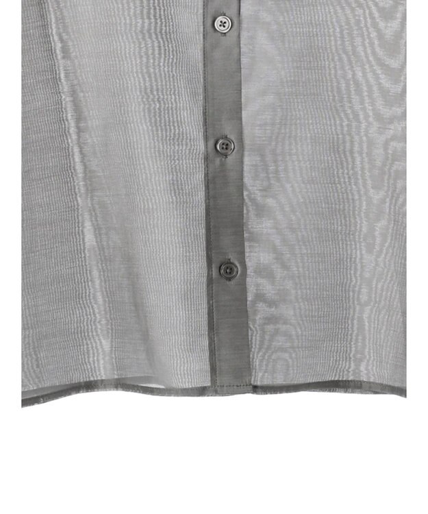 Green Parks AnriettMusee シアーボリュームスリーブブラウス Gray