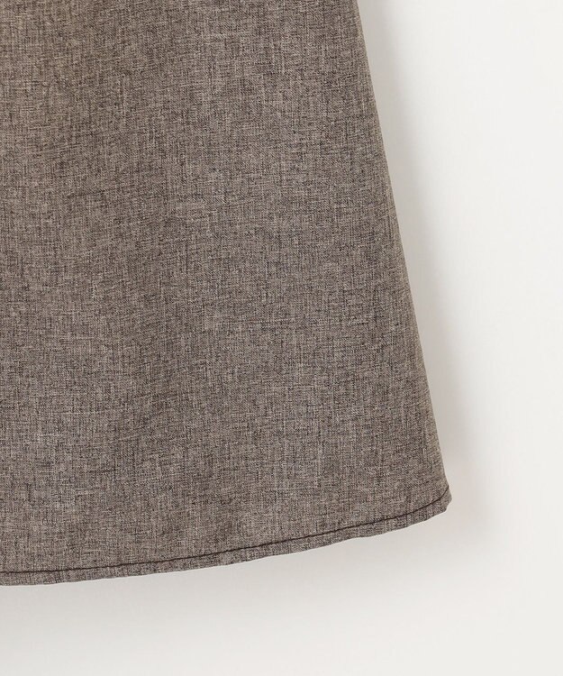 Feroux バッグリボン ジャンパースカート ダークブラウン系