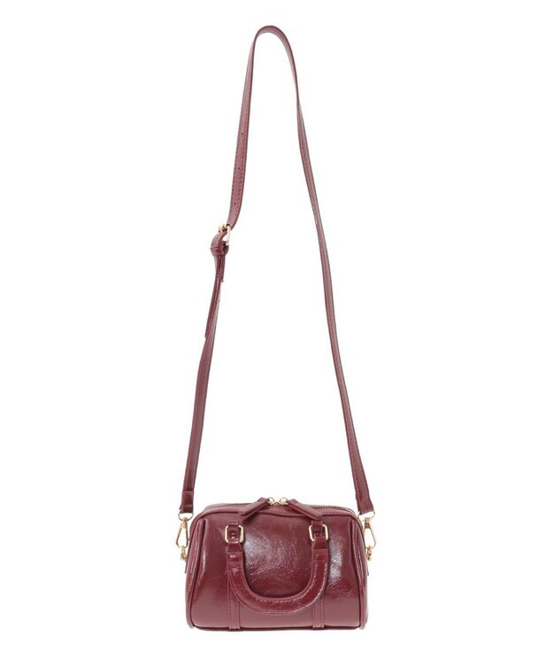 earth music&ecology ミニボストンバッグ Red